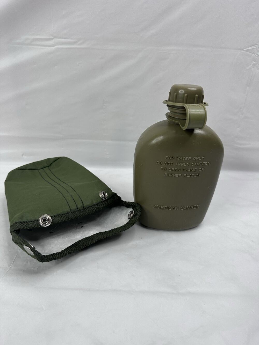 Vintage American Camper Canteen 1 Quart with Cloth Sleeve for Hiking & Camping